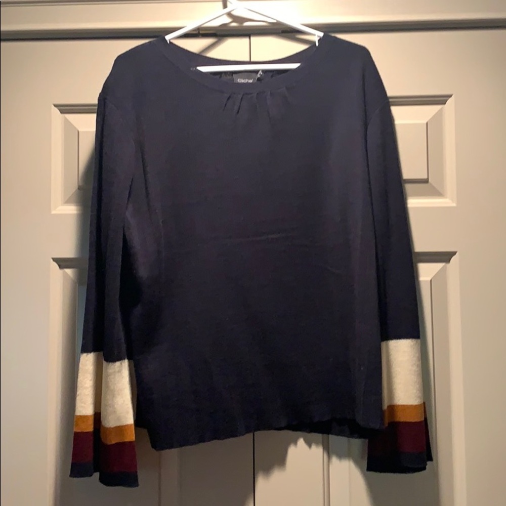 Cliche’ Navy Striped Sweater